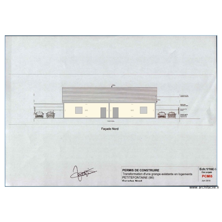 CREPIS. Plan de 2 pièces et 56 m2