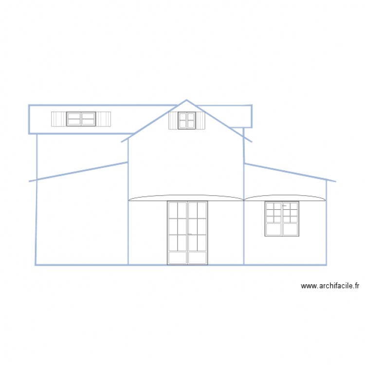 ducos vue de face sans fenetre cuisine. Plan de 0 pièce et 0 m2