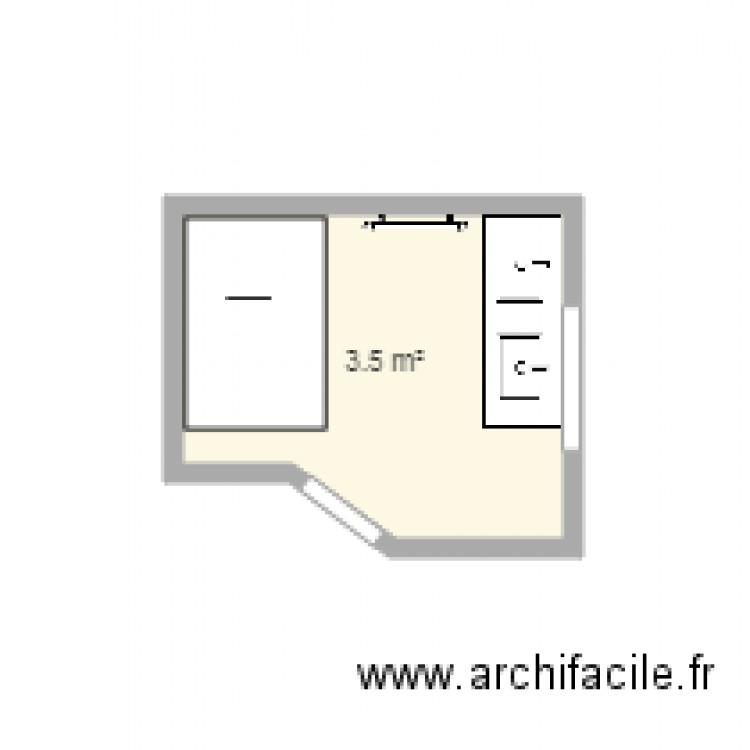 salle de bain douche 80x120. Plan de 0 pièce et 0 m2