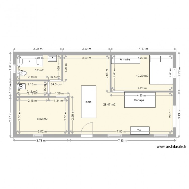 MAISON BELL. Plan de 0 pièce et 0 m2