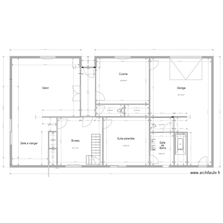 RDC BRIEC 7. Plan de 0 pièce et 0 m2