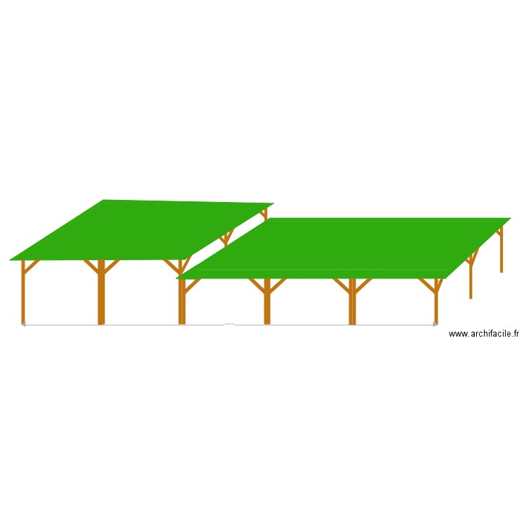 Carport. Plan de 0 pièce et 0 m2