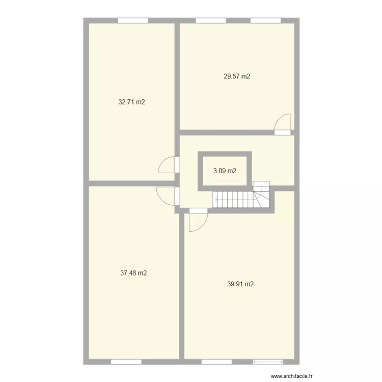 Premier Etage Gerard. Plan de 