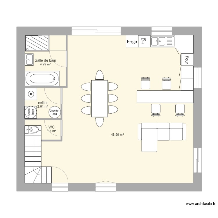 greg rdc. Plan de 0 pièce et 0 m2