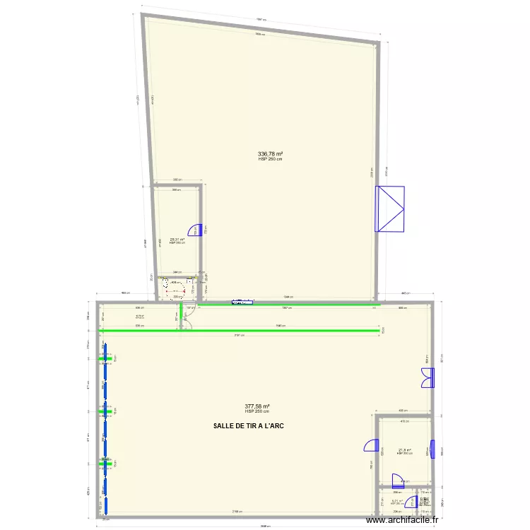 Tir a l arc et outil en main. Plan de 