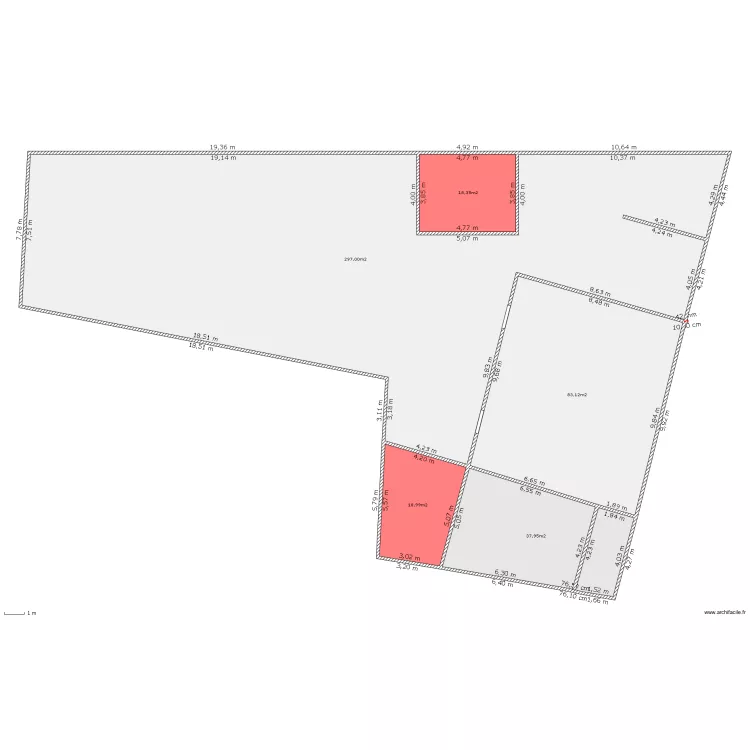 MAISON BOUCAU. Plan de 