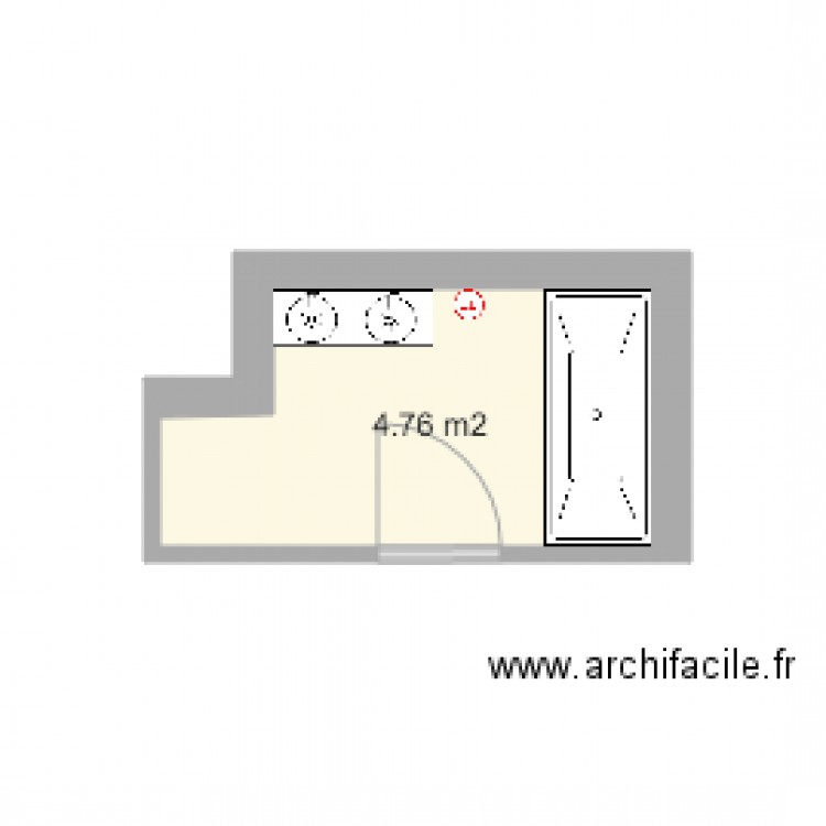 sdb dugas. Plan de 0 pièce et 0 m2