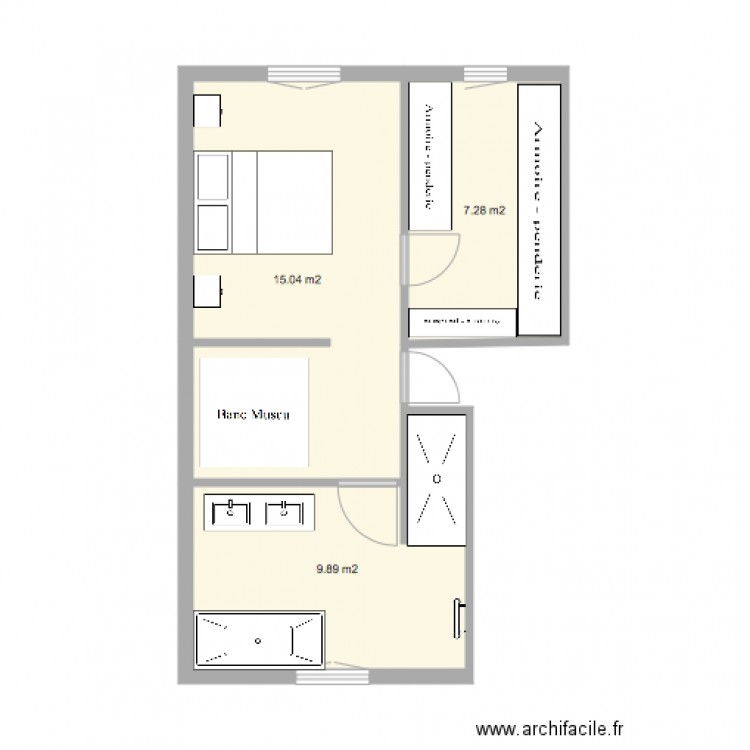 Suite parentale Mumu et Olivier V2. Plan de 0 pièce et 0 m2