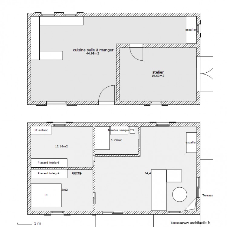 escisse un . Plan de 0 pièce et 0 m2