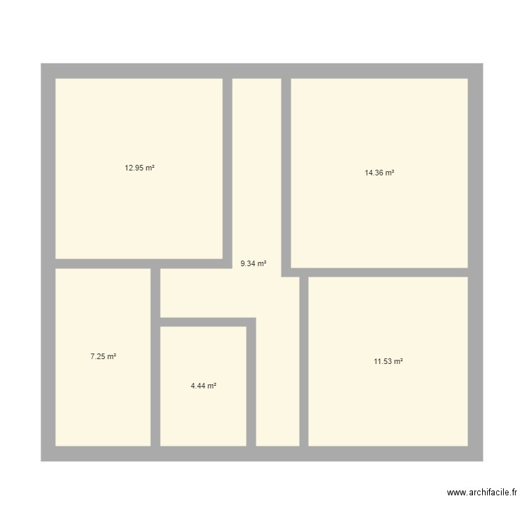 existant brivet. Plan de 0 pièce et 0 m2