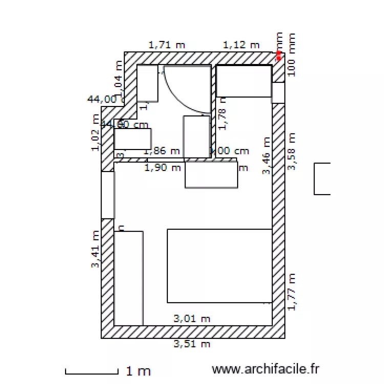 studio. Plan de studio. Plan de