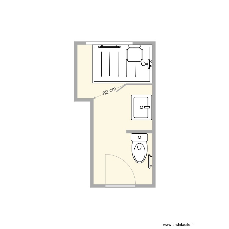 PLan Après travaux Madec. Plan de 1 pièce et 5 m2