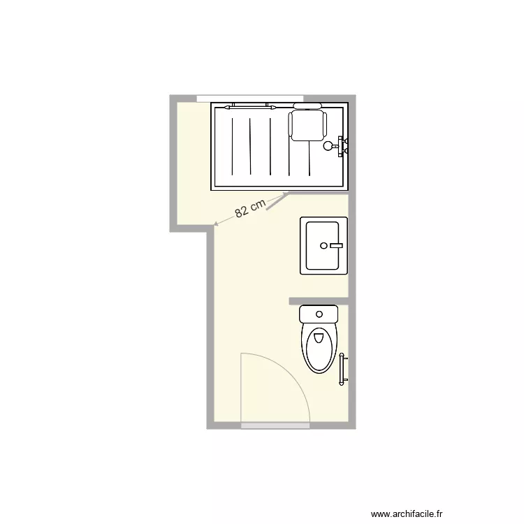 PLan Apr&egrave;s travaux Madec. Plan de 