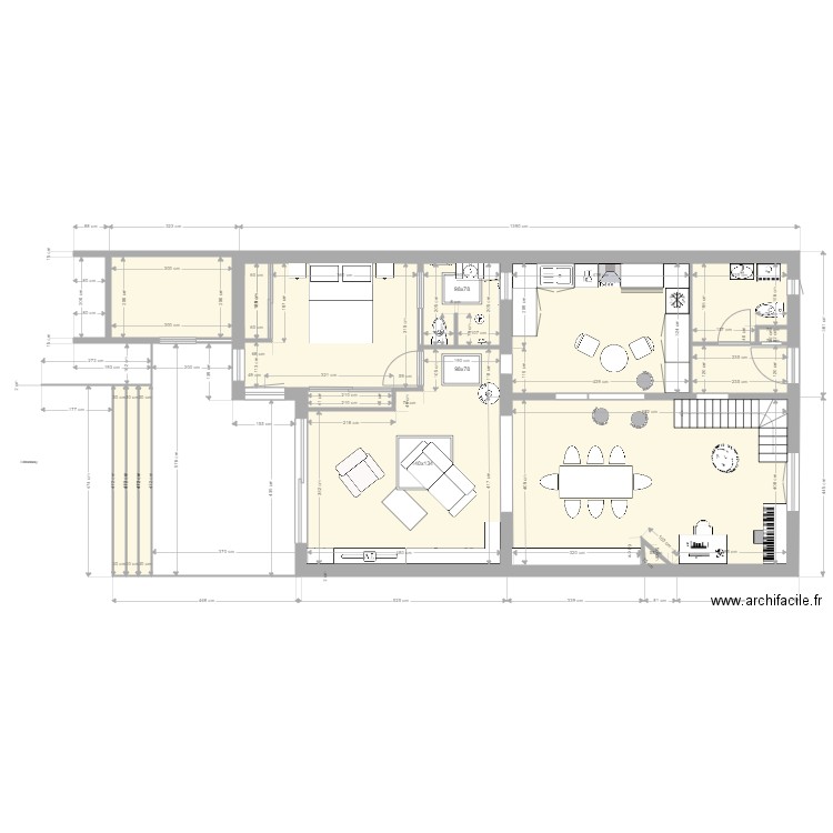 MAISON HELENE ET PATRICK D. Plan de 15 pièces et 99 m2