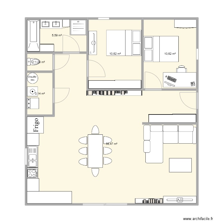 Maison OPTIMA 80. Plan de 0 pièce et 0 m2