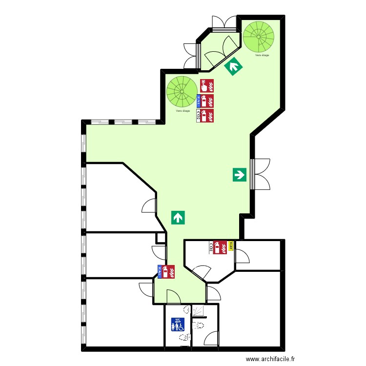 Greta Padovani Inter rdc . Plan de 10 pièces et 164 m2