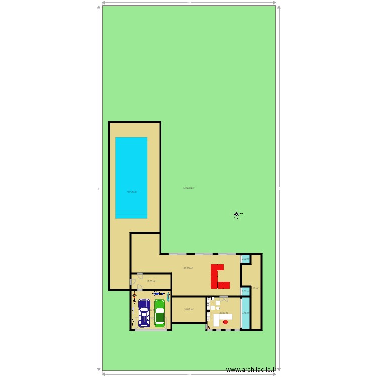 Plan2. Plan de 11 pièces et 2370 m2