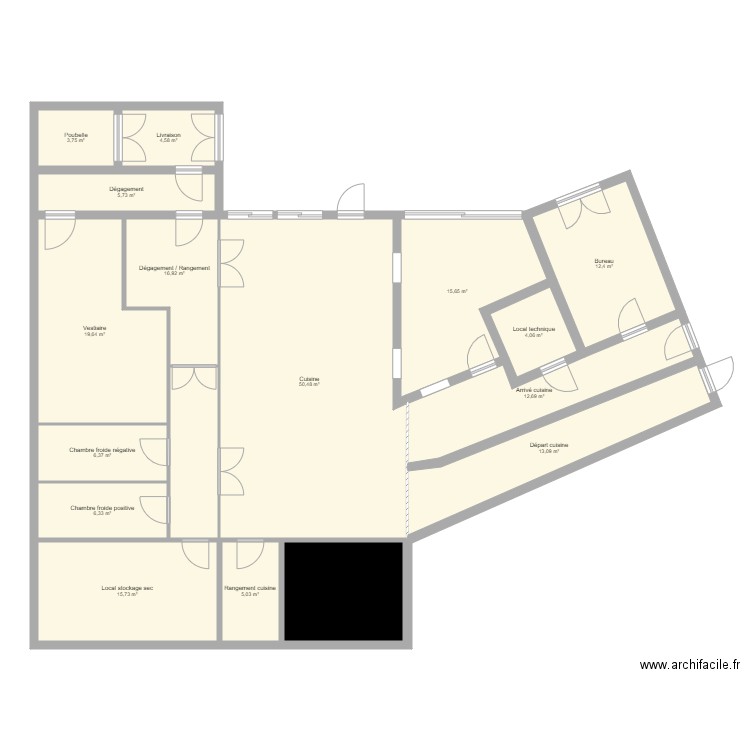 cuisine queen mary 2. Plan de 0 pièce et 0 m2