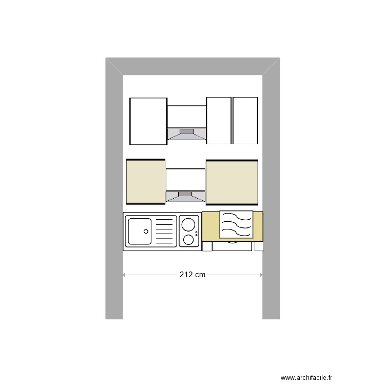 Pau cuisine test. Plan de 0 pièce et 0 m2