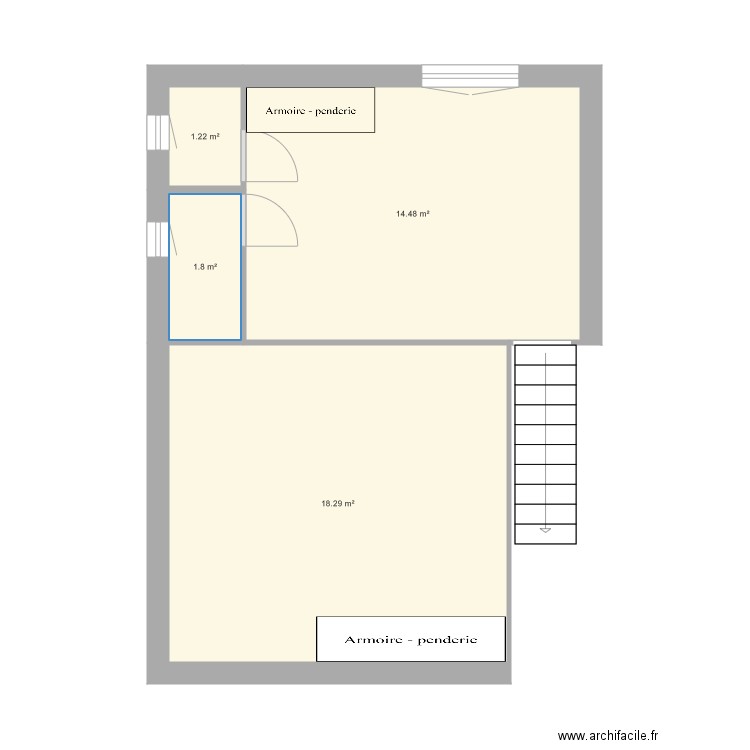 Plan maison 1er étage. Plan de 0 pièce et 0 m2