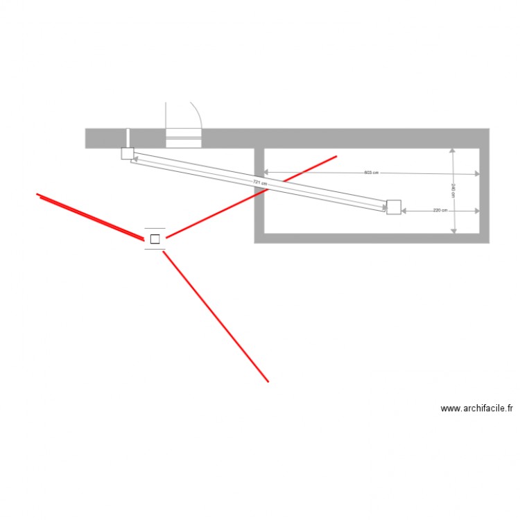 terrasse plus ecoulement. Plan de 0 pièce et 0 m2