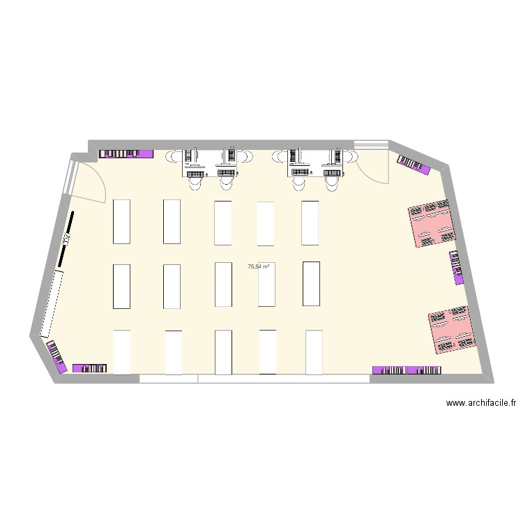 classe justine. Plan de 0 pièce et 0 m2