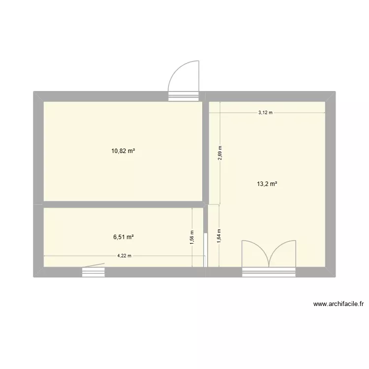 Revolution V2. Plan de 3 Pièces et 31 m²