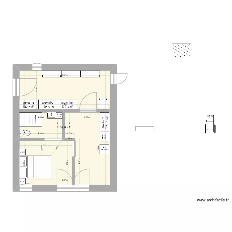 annexe p3. Plan de 1 et 38 m² annexe p3. Plan de 1 et 38 m²