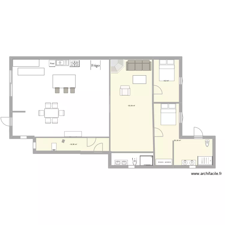 les olivier. Plan de 4 et 70 m² les olivier. Plan de 4 et 70 m²