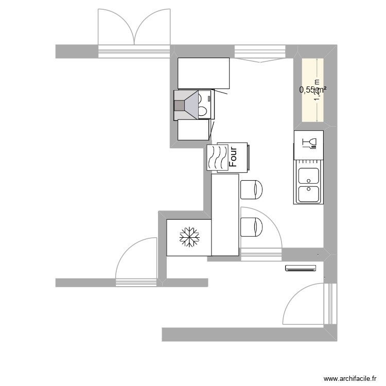 CUISINE 1. Plan de 0 pièce et 0 m2