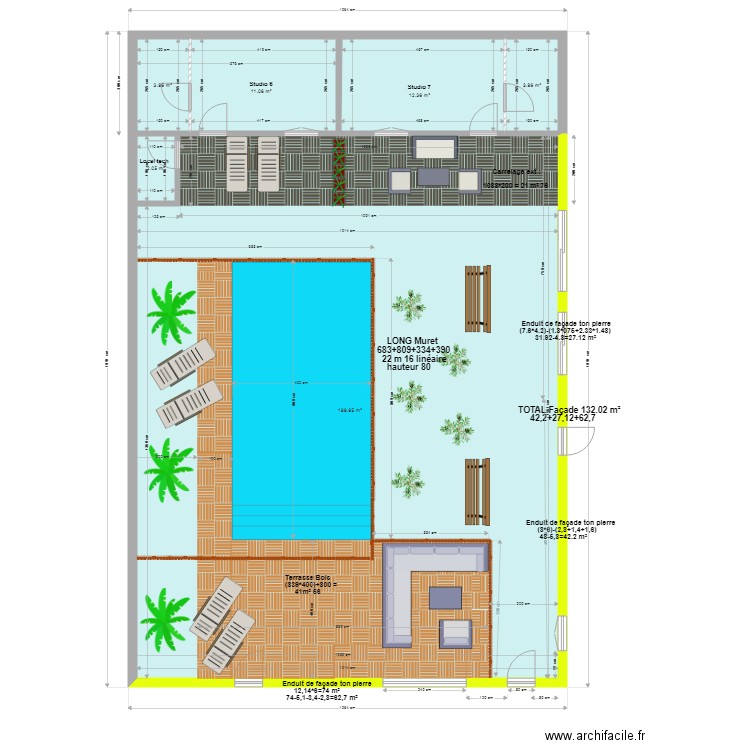 piscine studios MACON ZONE 2. Plan de 0 pièce et 0 m2
