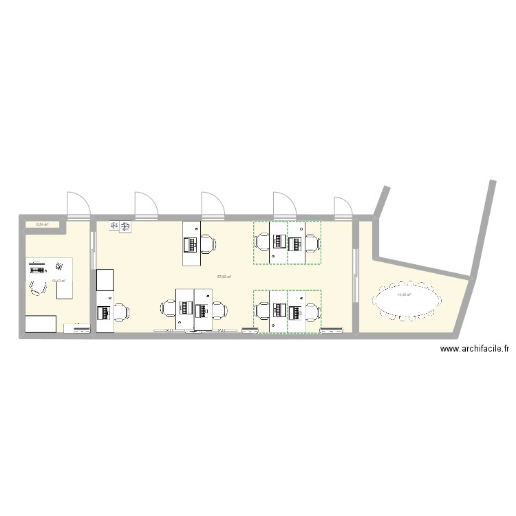 ONATi - Support Fonctionnel 1. Plan de 10 pièces et 169 m2