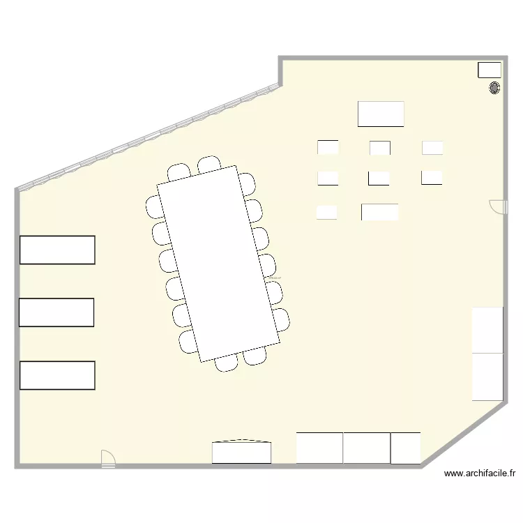 salle de classe. Plan de 