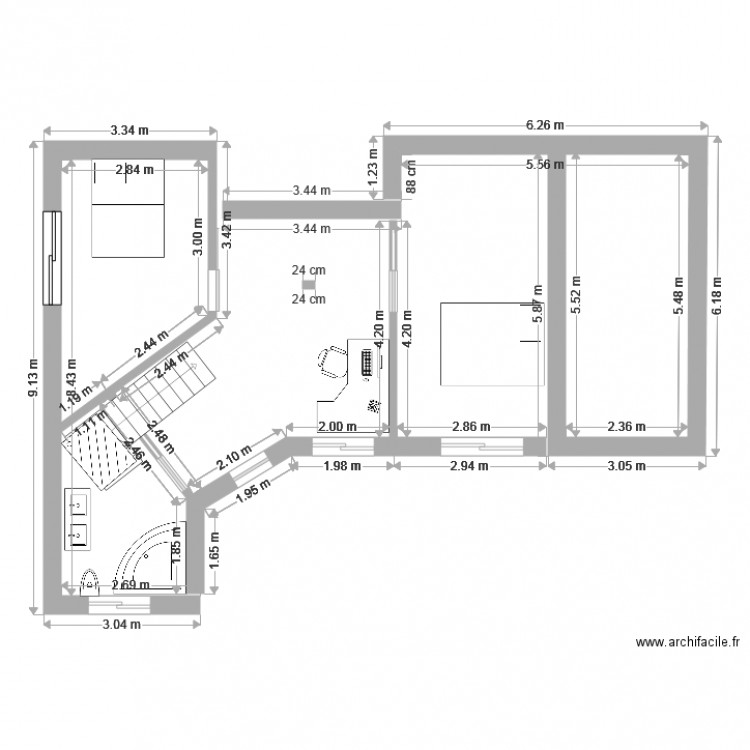 CHEVERNY ETAGE. Plan de 0 pièce et 0 m2