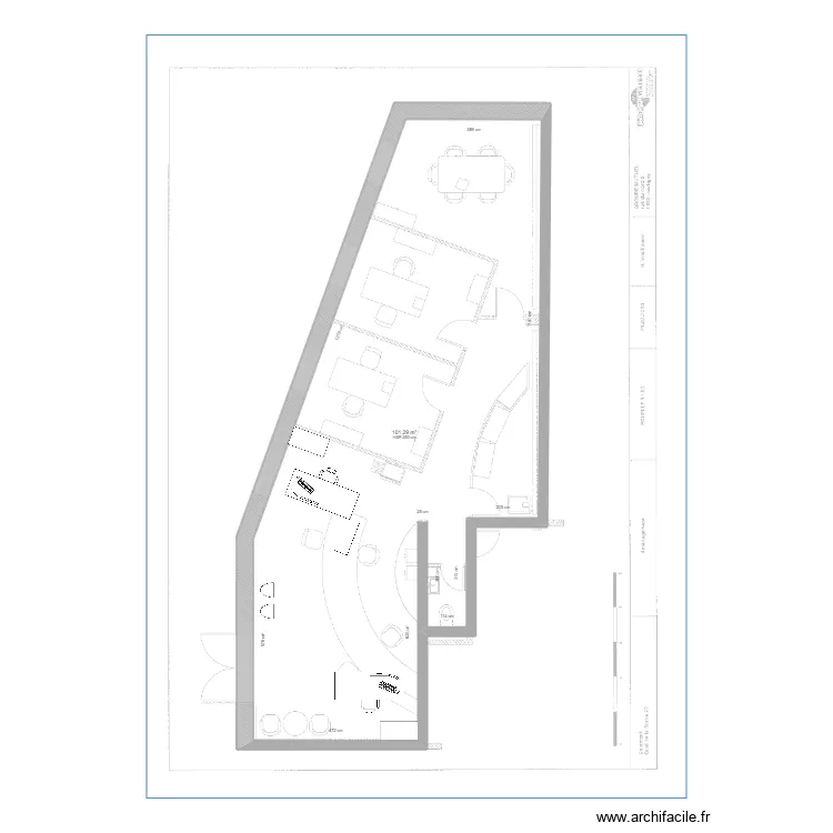 Del&eacute;mont - Quai de la Sorne 22. Plan de 