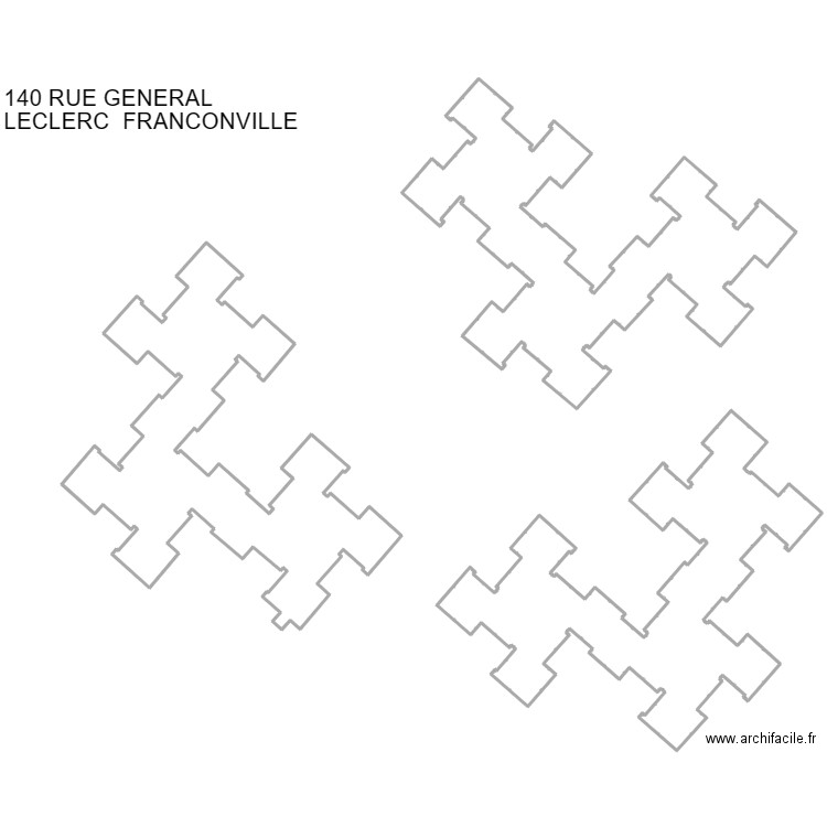 FRANCONVILLE . Plan de 2 pièces et 4181 m2