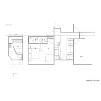 Chambre mezzanine avec salle de bains