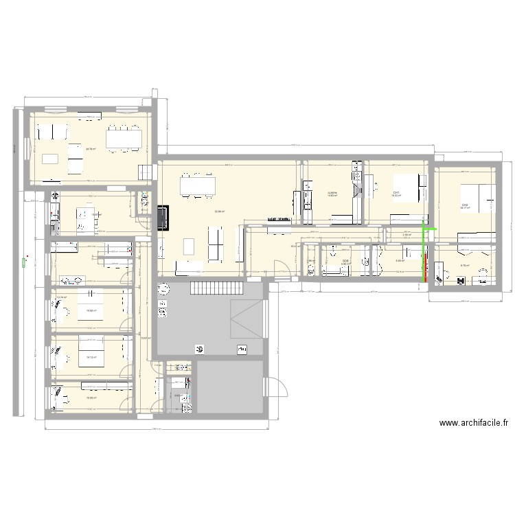 annexe 2 ch bureau plomberie. Plan de 0 pièce et 0 m2