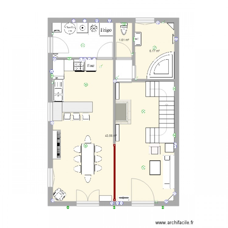 maison marie rdc 2. Plan de 0 pièce et 0 m2