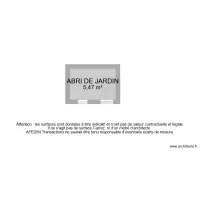 BI 9908 ABRI DE JARDIN