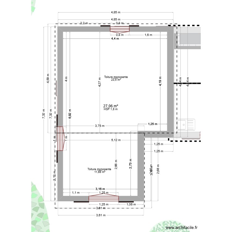 PROJET DIONS. Plan de 0 pièce et 0 m2