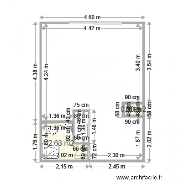 Pierre A Antibes avant. Plan de 0 pièce et 0 m2