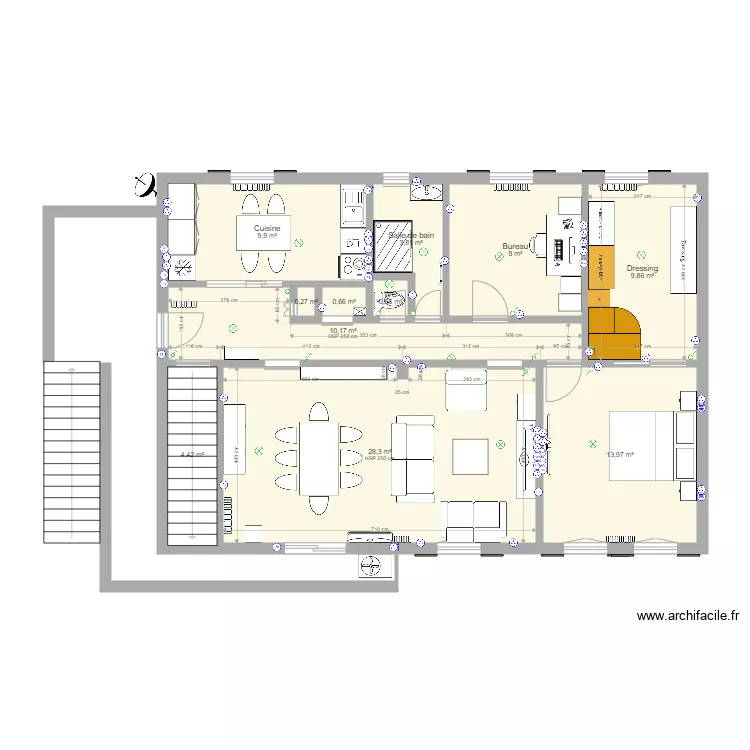 Maison 1er R&eacute;nov. Plan de 