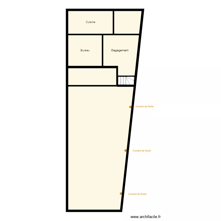 Croquis Salon Etage et grenier HEMING . Plan de 