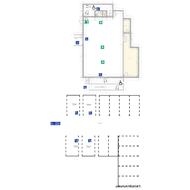 Piece n 8 circulations et accessibilité. Plan de 0 pièce et 0 m2