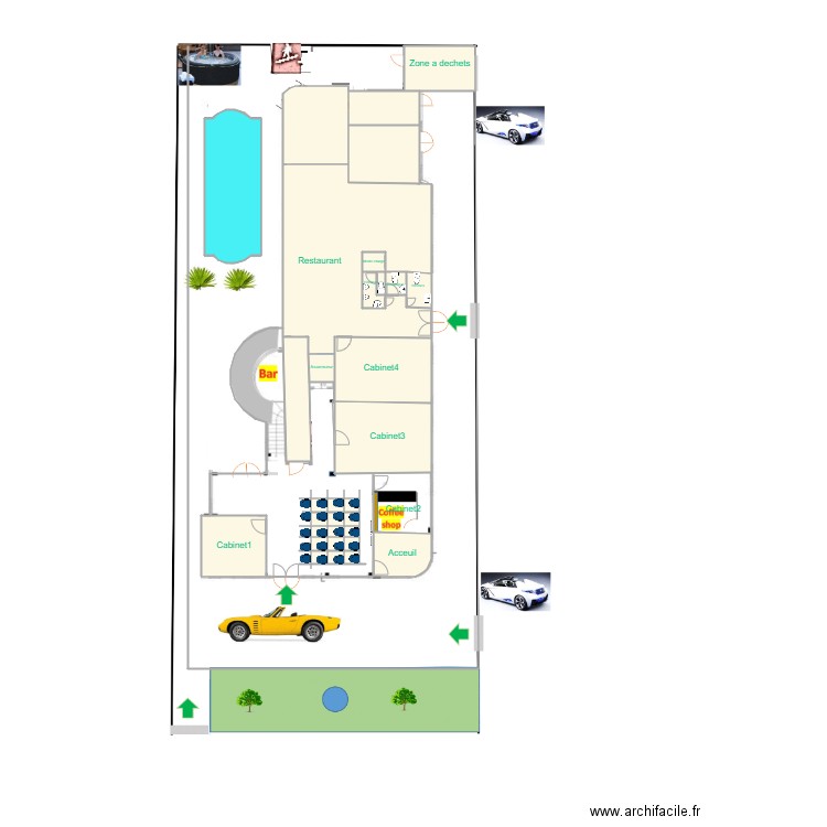 RDC transformation. Plan de 0 pièce et 0 m2