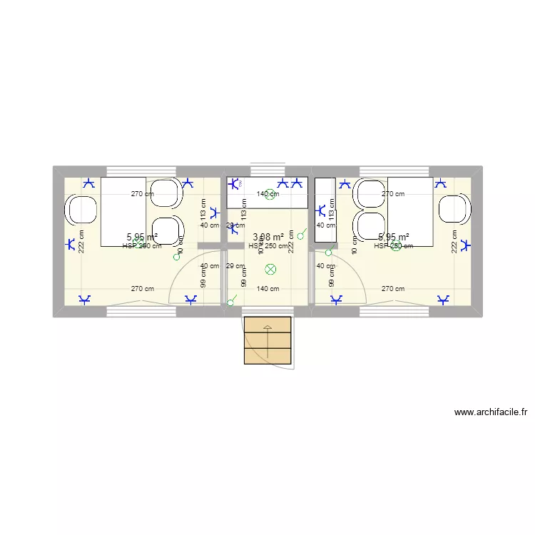 Tiny House Tr&egrave;fles . Plan de 