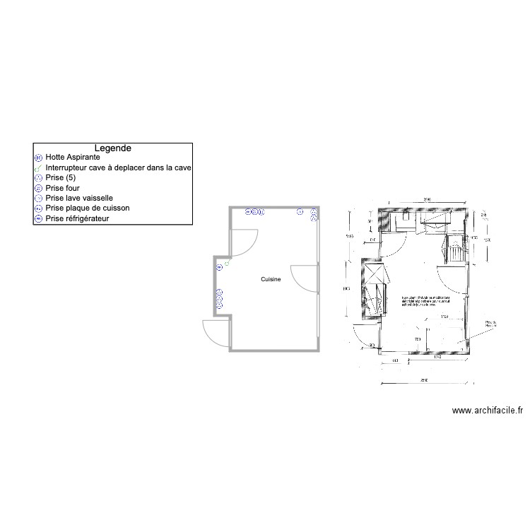 DUTHILLEUL LEGRAND. Plan de 1 pièce et 12 m2