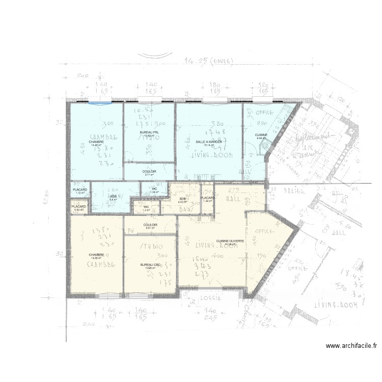 6 bisS 1 1. Plan de 0 pièce et 0 m2