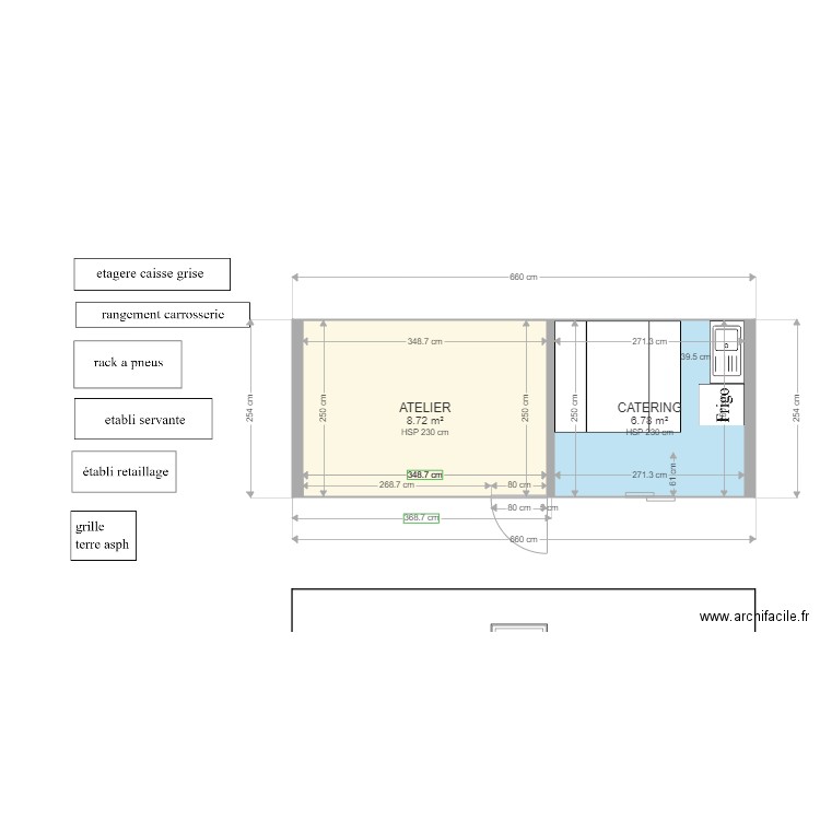 camion. Plan de 0 pièce et 0 m2